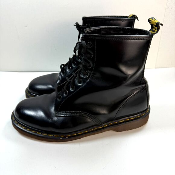 Dr. Martens Vintage 1460 Made in England Black Leather 8-Eye Boots Mens Size 12